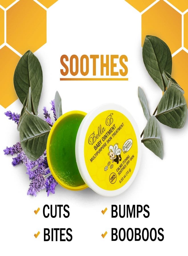 BELLA B Baby Ointment Multipurpose Skin Treatment 0.5oz - Made with Organic Ingredients - Naturally Helps Soothe Irritation - Remedy for Very Dry Skin - Soothing Multipurpose Baby Ointment - Image 4